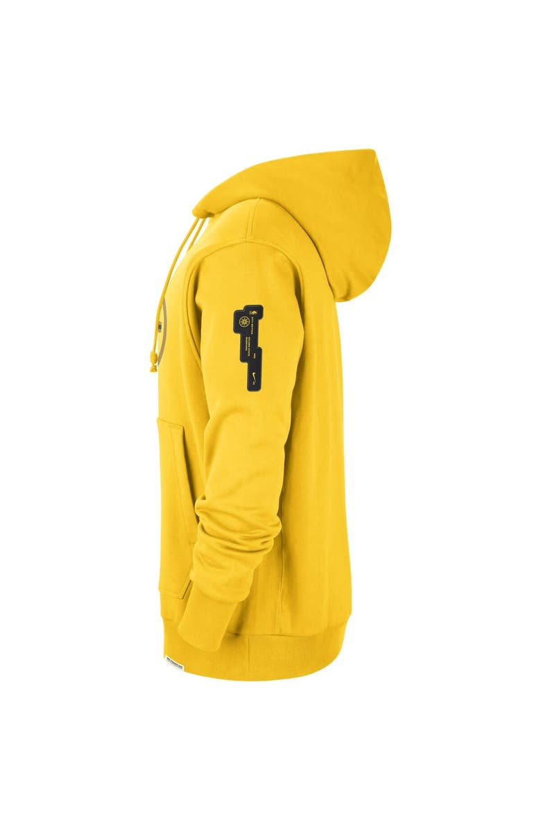 Nike Men's Nike Gold Golden State Warriors 2023/24 City Edition Courtside Standard Issue Pullover Hoodie, Alternate, color, 