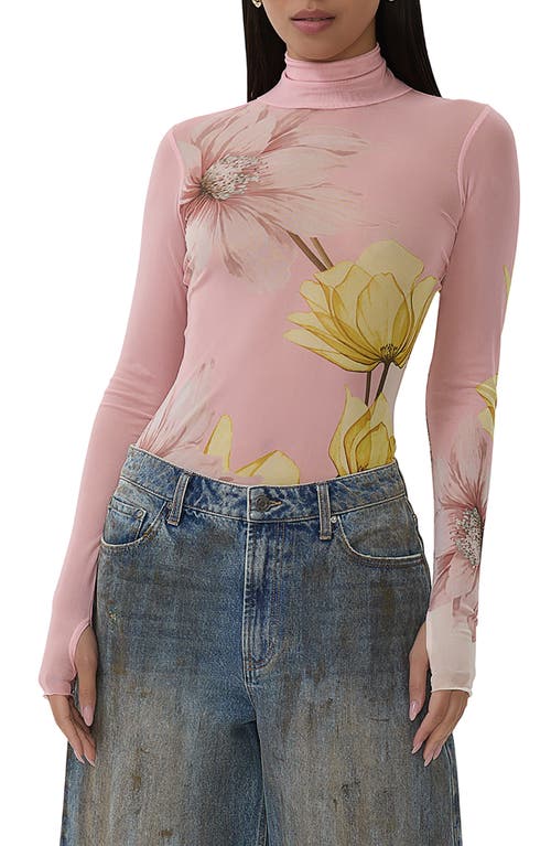 AFRM AFRM ZADIE PRINT TURTLENECK TOP 
