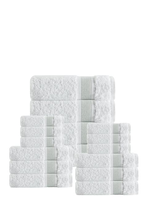Unique Turkish Cotton 16-Piece Towel Set