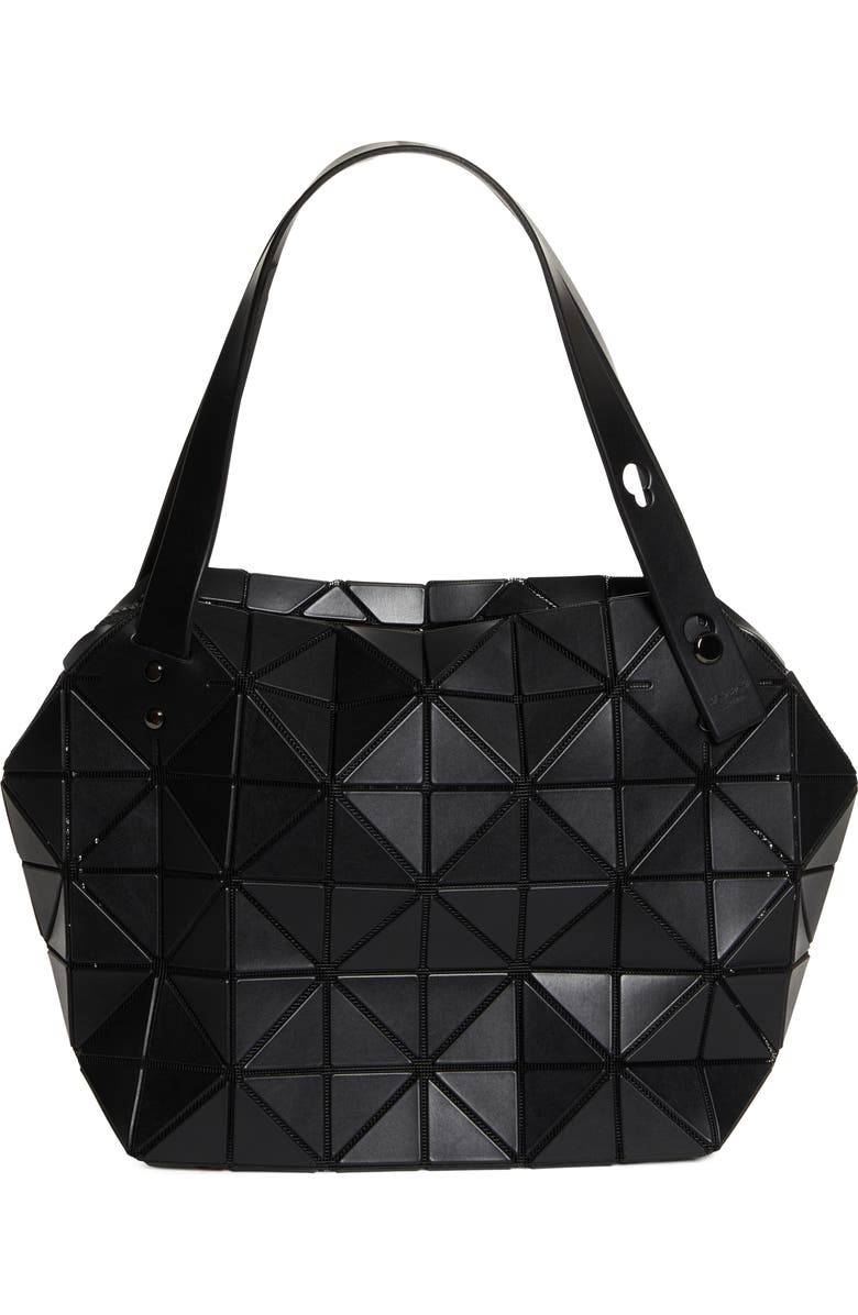 Bao Bao Issey Miyake Boston Top Handle Bag, Main, color, Matte Black