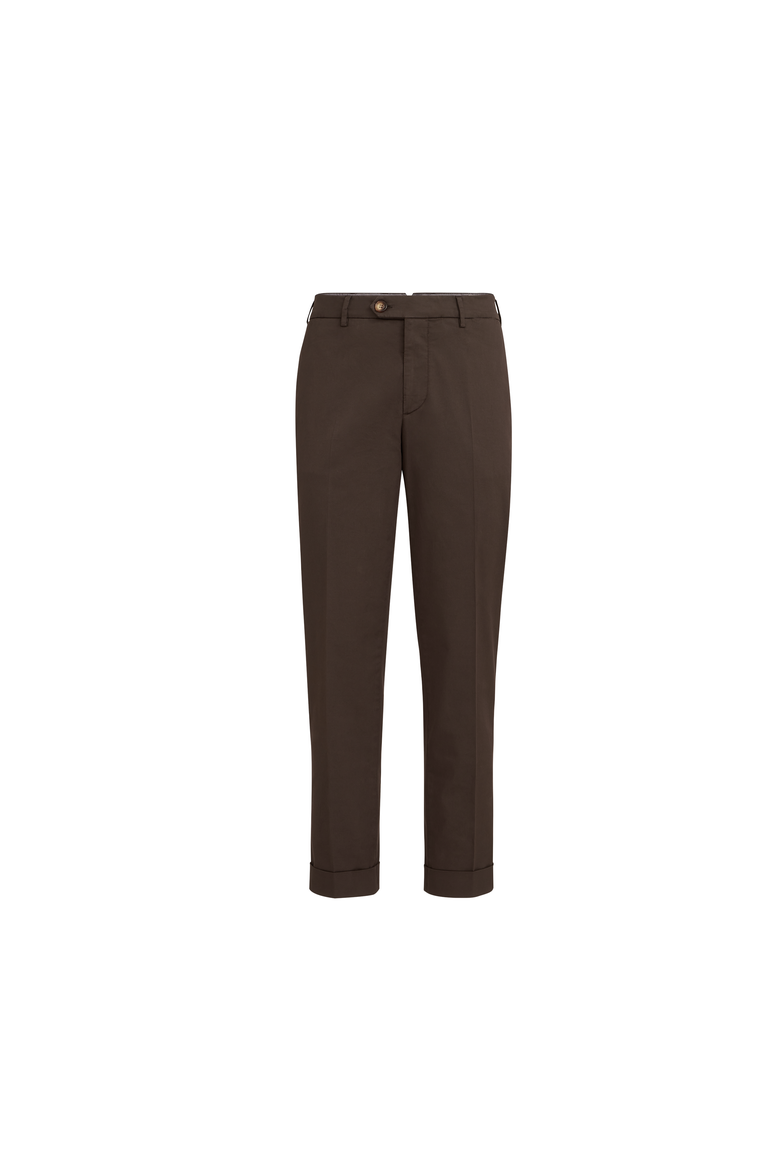 Italian fit trousers, Alternate, color, Brown