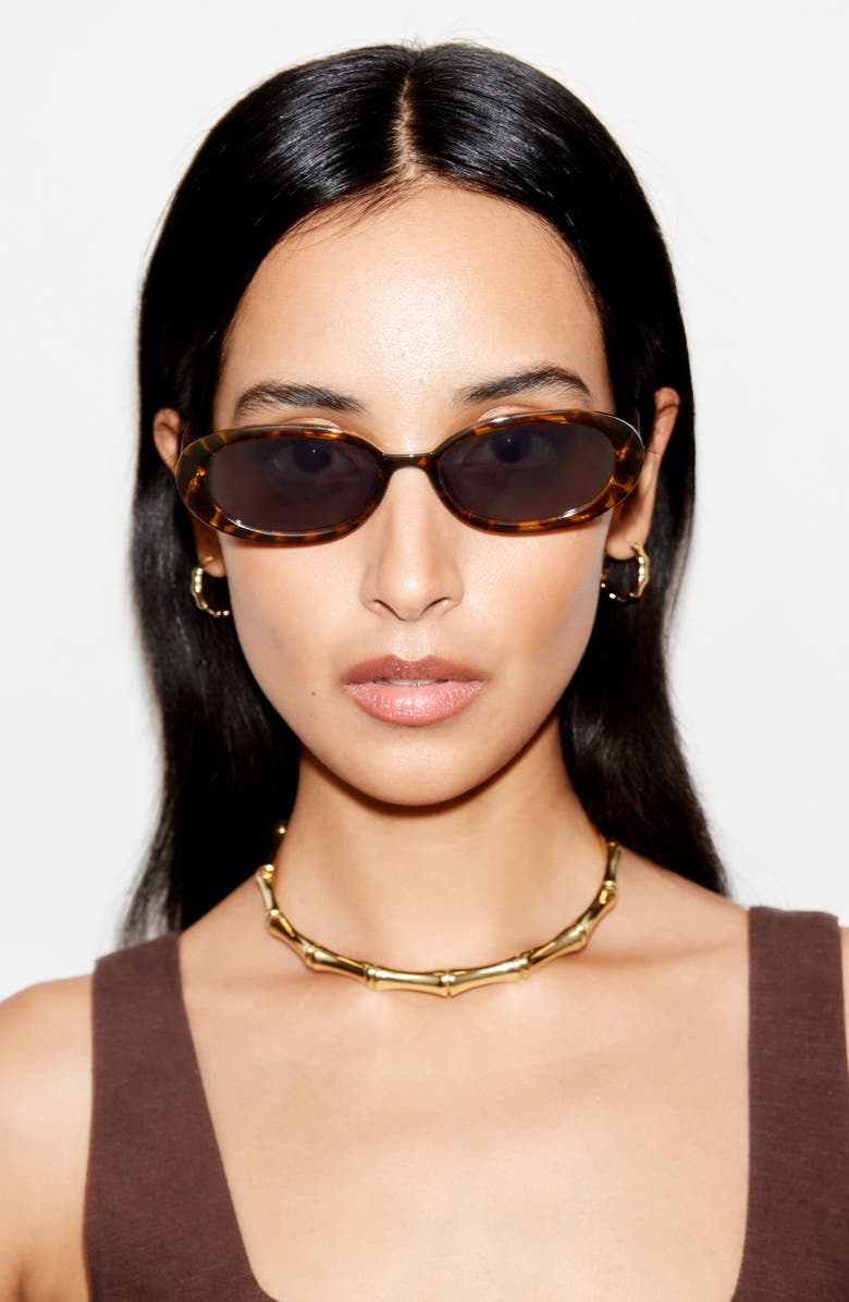 & Other Stories Petite Oval Sunglasses, Alternate, color, 