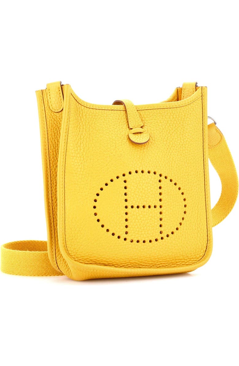 Pre-Owned Hermes Evelyne Bag Gen III Clemence TPM, Alternate, color, Jaune Ambre