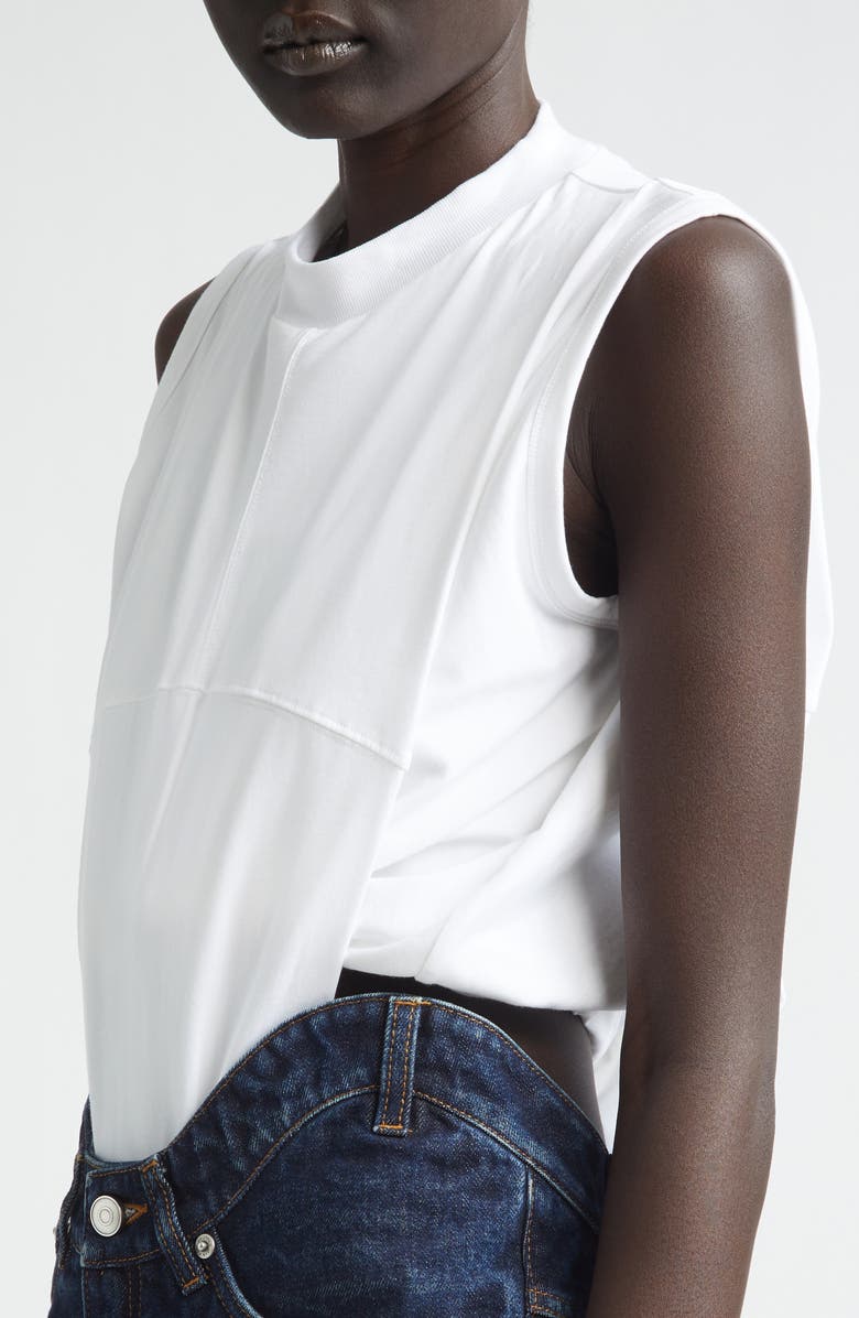 Jean Paul Gaultier Twisted Bodysuit, Alternate, color, White