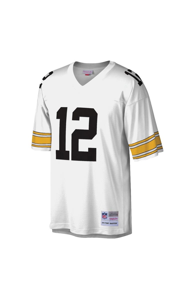 Mitchell & Ness Men's Mitchell & Ness Terry Bradshaw White Pittsburgh Steelers Legacy Replica Jersey, Alternate, color,