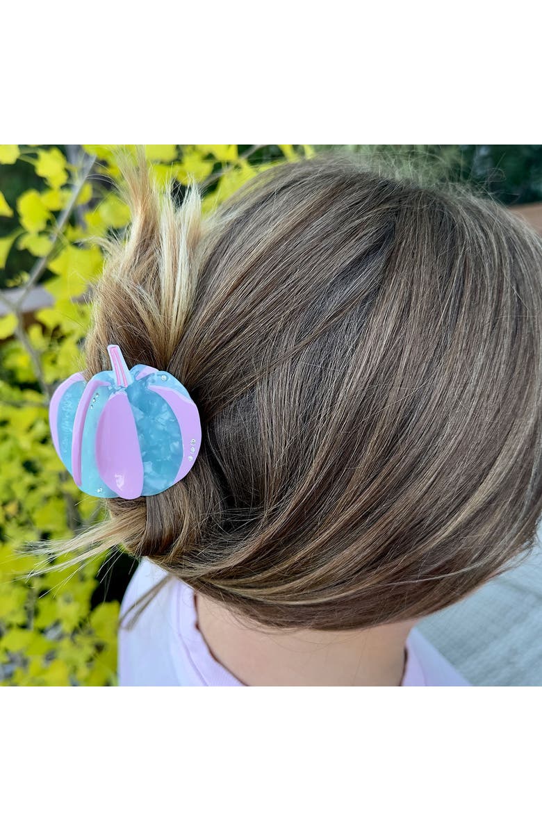 Centinelle Blue Pumpkin Hair Claw, Alternate, color,