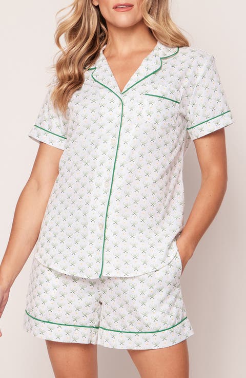 Match Point Short Cotton Pajamas