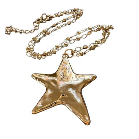 Textured Star Necklace