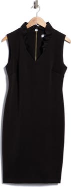 Calvin Klein Ruffle Trim Shift Dress