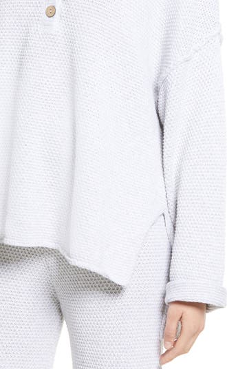 free-est Hailee Waffle Stitch Long Sleeve Top & Wide Leg Pants Knit Set