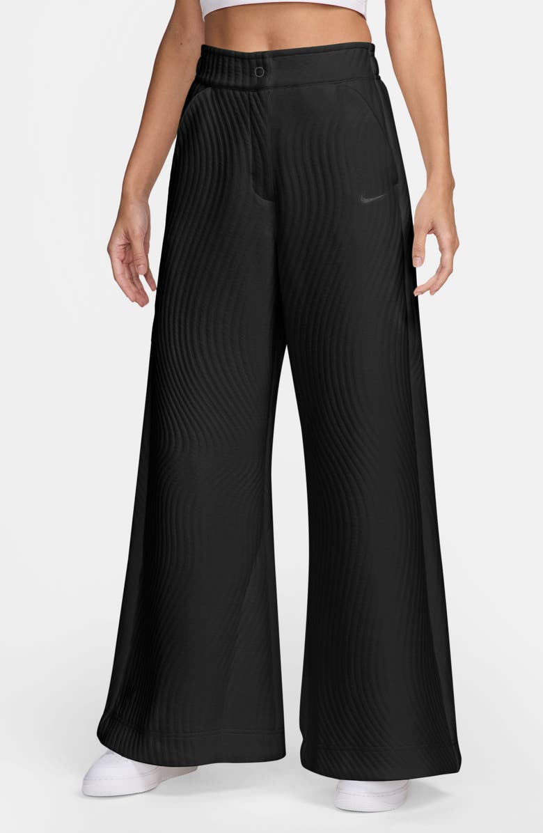 Nike x Serena Williams Design Crew Sportswear High Waist Knit Pants, Main, color, Black/ Game Royal