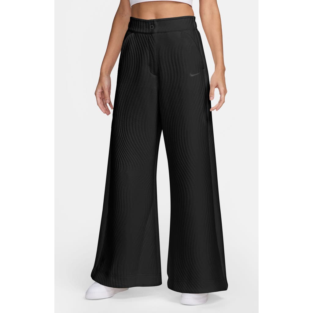 Nike Women's Serena Williams Design Crew High-waisted Knit Pants In Black/game Royal