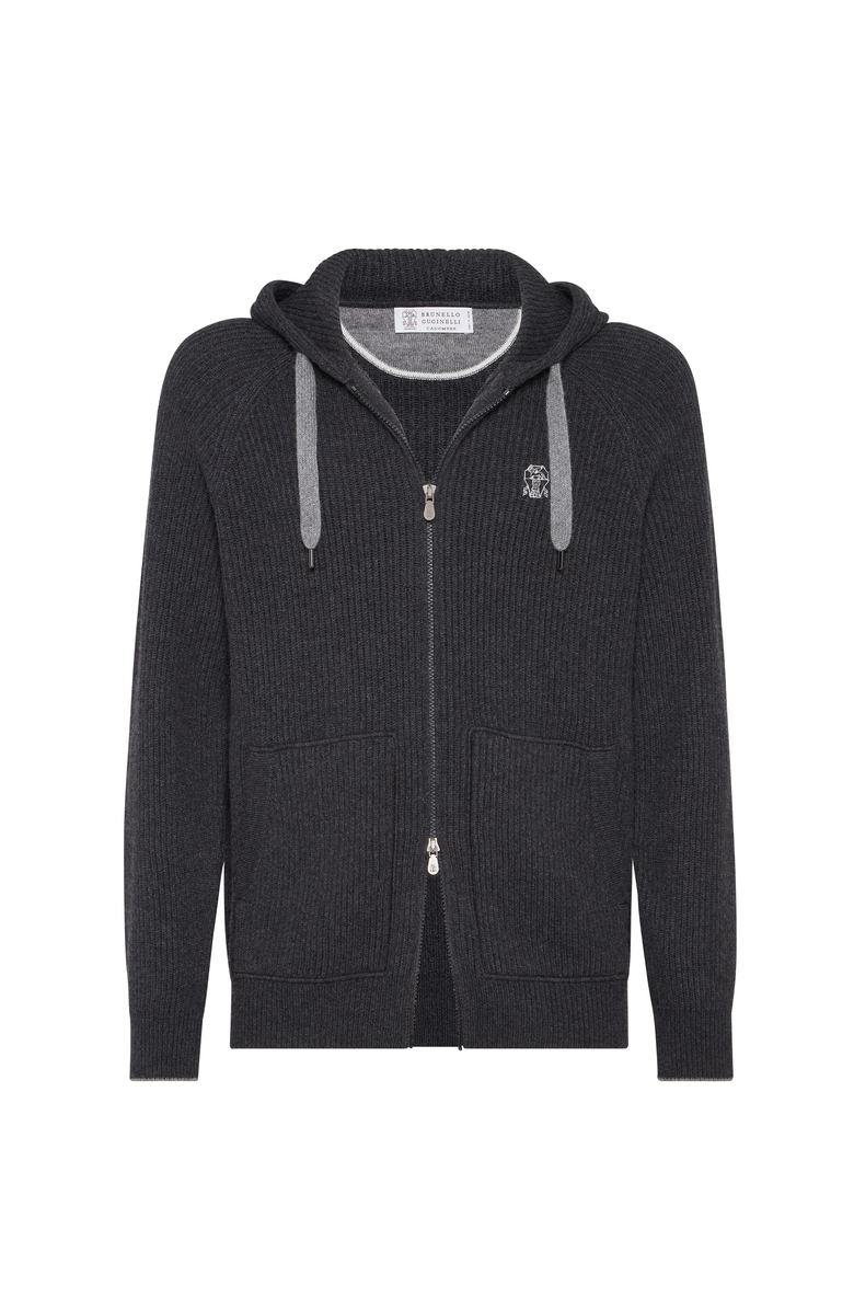 Brunello Cucinelli Sweatshirt with logo, Main, color, Charcoal