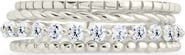 Sterling Forever Cassidy Cubic Zirconia Stack Ring