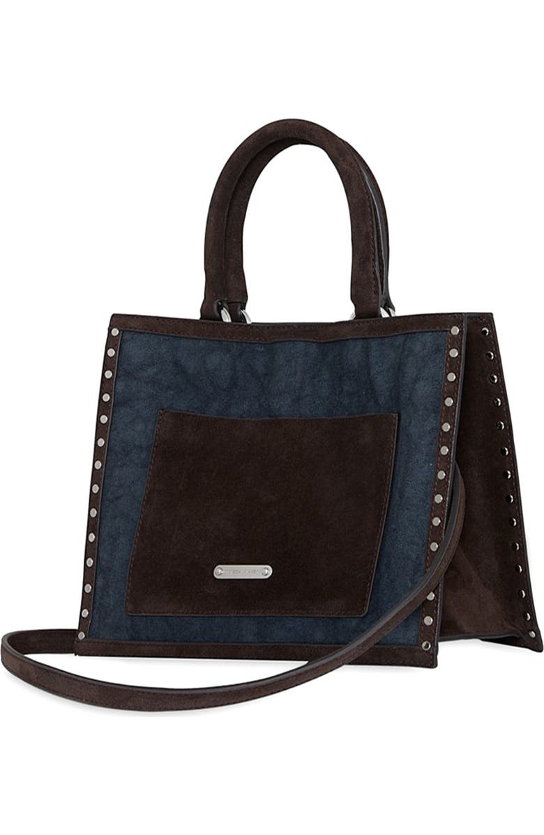 Rebecca Minkoff Darren Small Tote Bag, Alternate, color, Blue Denim/ Fondant