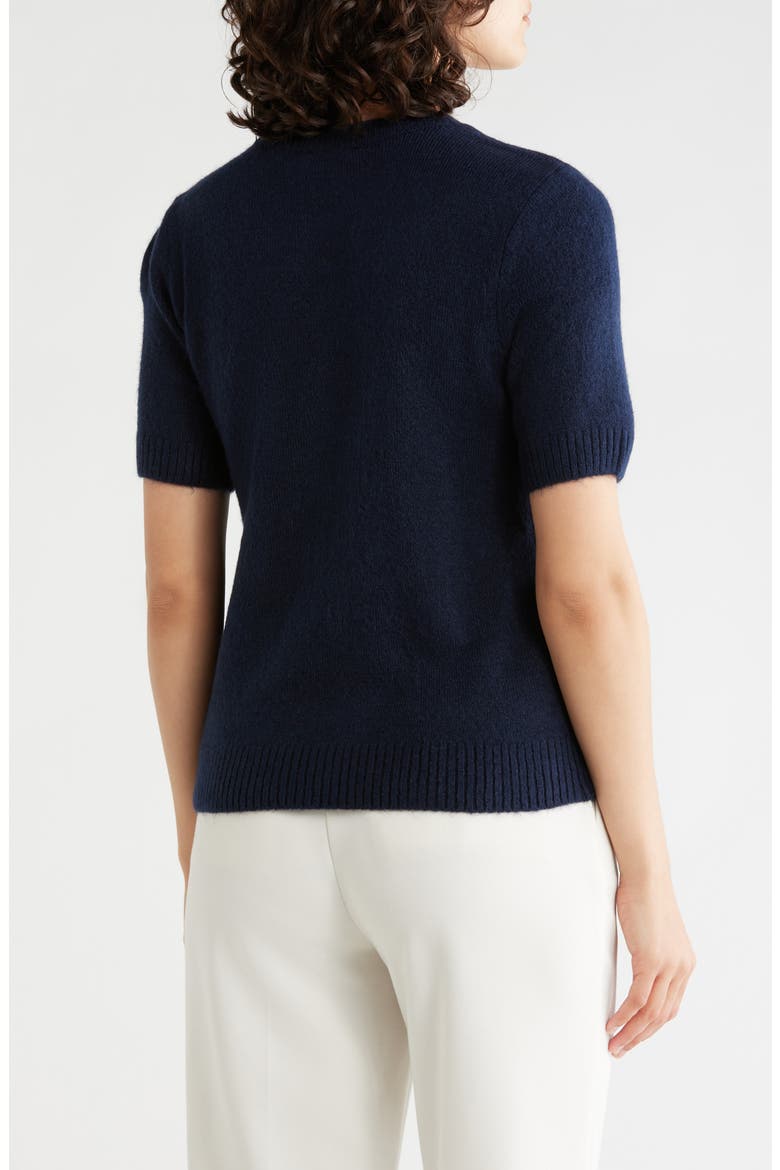 Short Sleeve Sweater, Alternate, color, CLASSIC NAVY