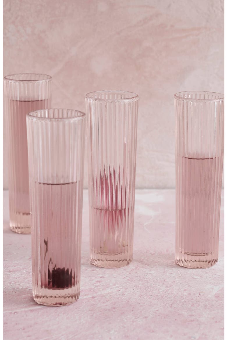 Pink Champagne Glasses - Set of 4, Main, color, Pink