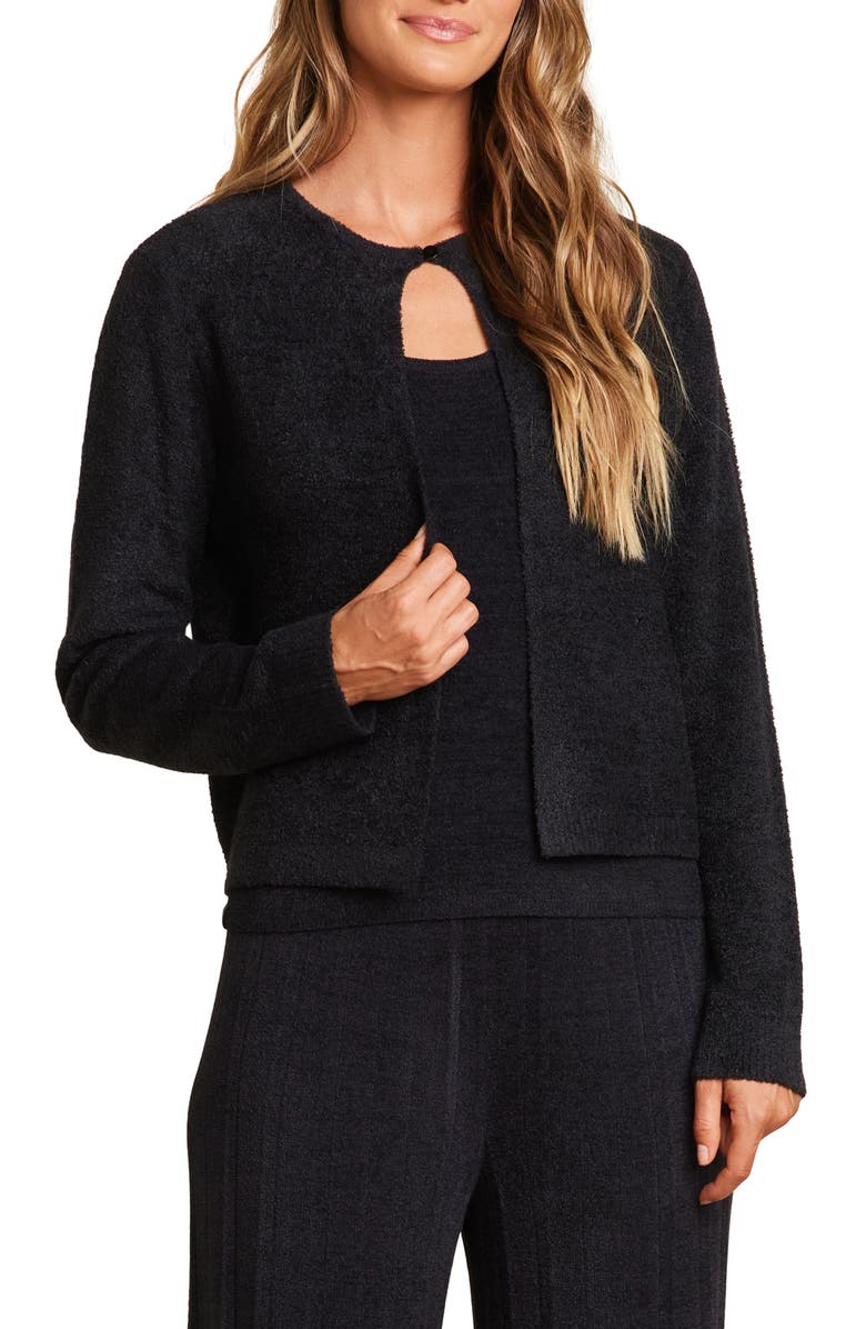Barefoot Dreams<sup>®</sup> CozyChic Lite<sup>®</sup> Cardigan, Main, color, Black