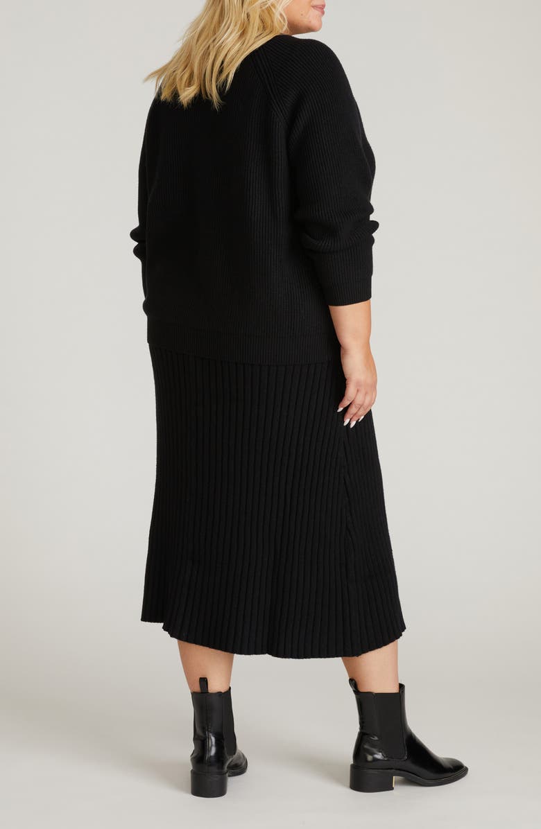 Universal Standard Vicki Zip-Up Cardigan, Alternate, color, Black