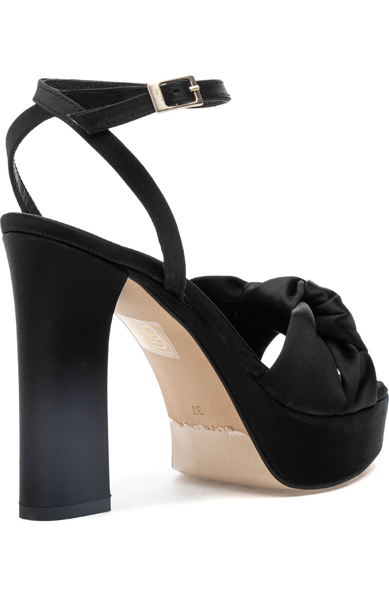 275 Central Miles Ankle Strap Platform Sandal, Alternate, color, Black Satin