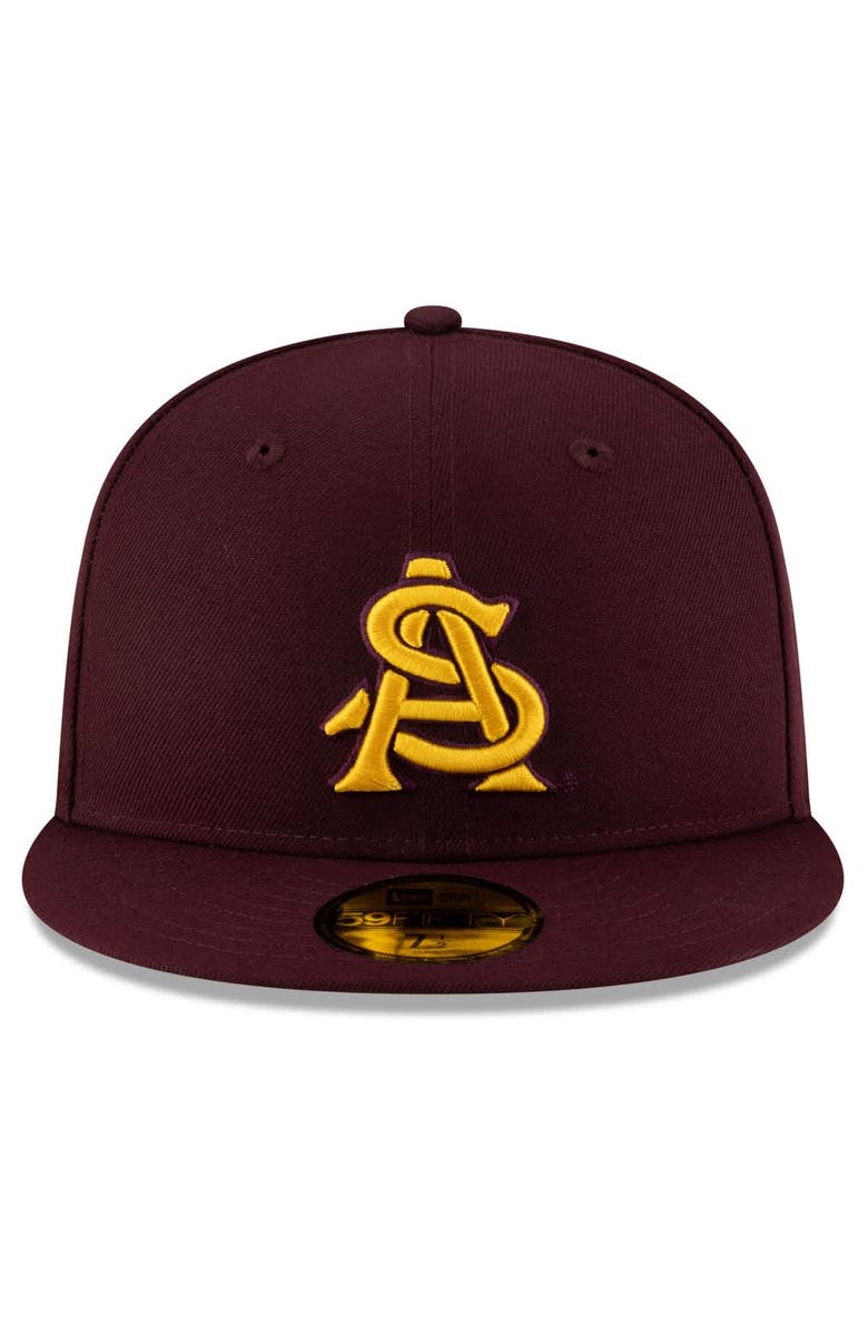 New Era Men's New Era Maroon Arizona State Sun Devils On-Field 59FIFTY Fitted Hat, Alternate, color, 