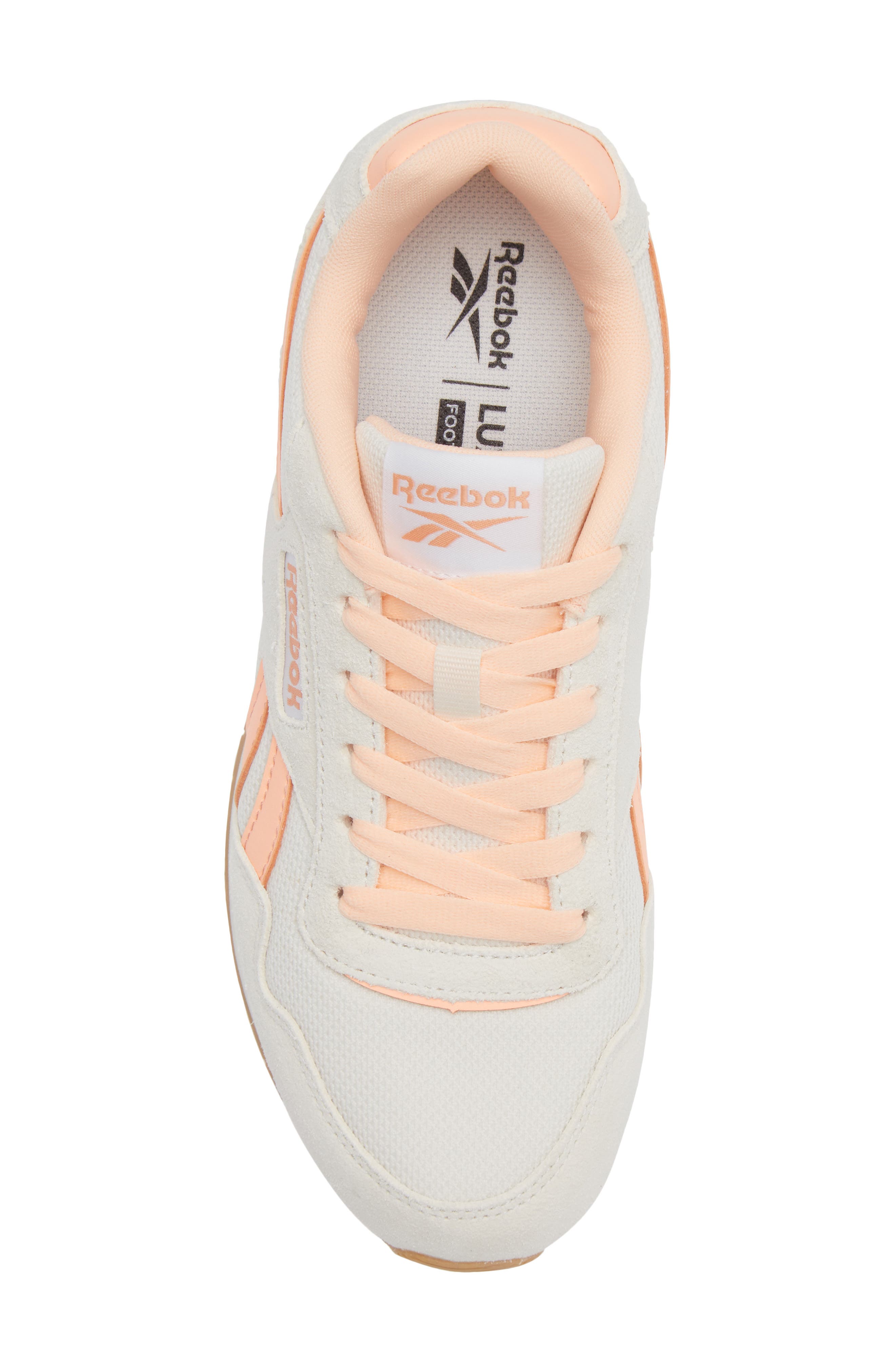 Reebok Glide Sneaker, Alternate, color, Chalk/Future Peach