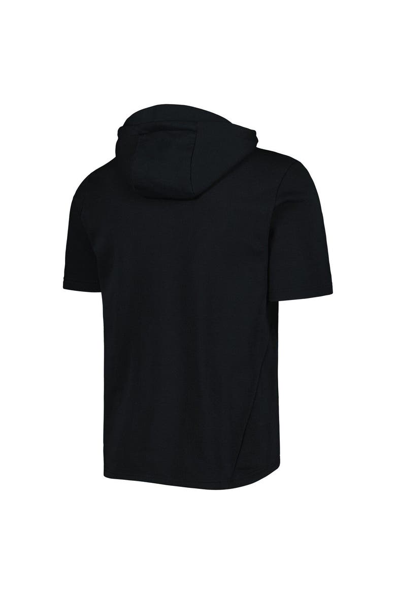 Men's Levelwear Black Chicago White Sox Recruit Full-Zip Short Sleeve Hoodie, Alternate, color, Black