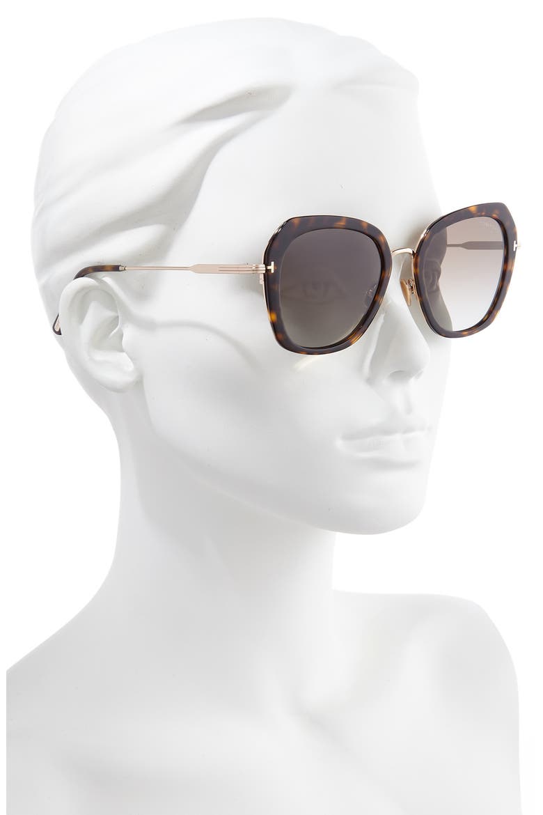 Kenyan 54mm Round Polarized Sunglasses, Alternate, color, HAVANA/ BROWN