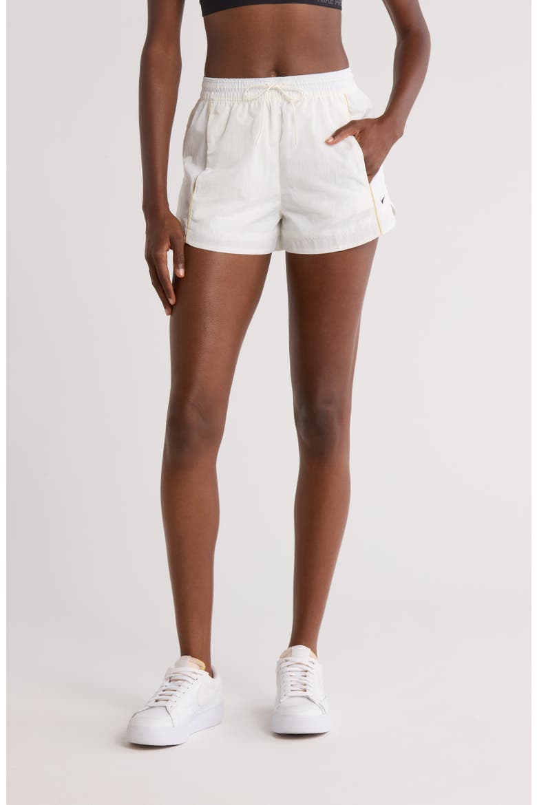 Windrunner Mid-Rise 2-Inch Woven Shorts, Main, color, SAIL/ TEAM GOLD/ BLACK