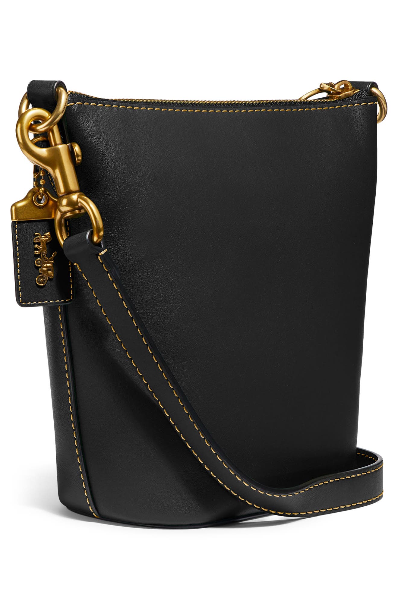 COACH Archival 20 Duffle Leather Shoulder Bag, Alternate, color, 