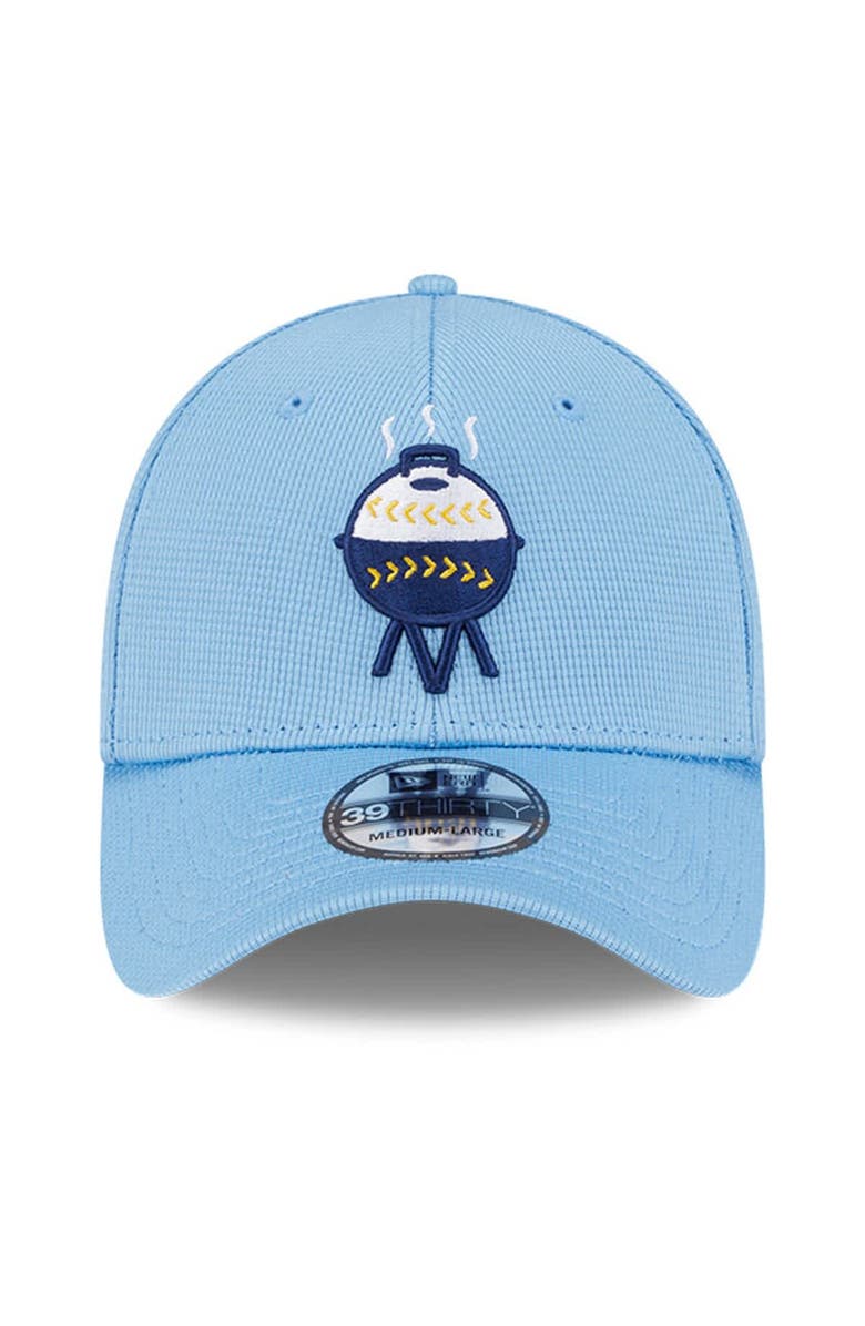 New Era Men's New Era Light Blue Milwaukee Brewers City Connect Batting Practice 39THIRTY Flex Hat, Alternate, color, 