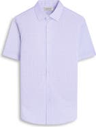 Bugatchi Miles OoohCotton® Floral Short Sleeve Button-Up Shirt