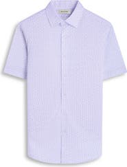 Bugatchi Miles OoohCotton® Floral Short Sleeve Button-Up Shirt