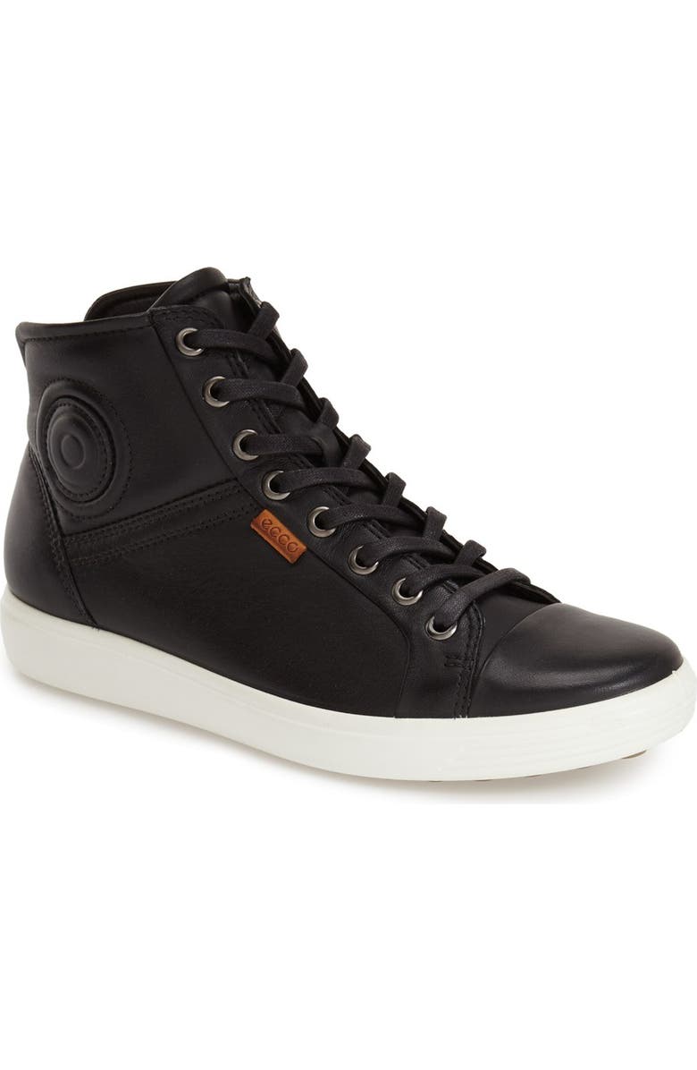 ECCO 'Soft 7' High Top Sneaker, Main, color,