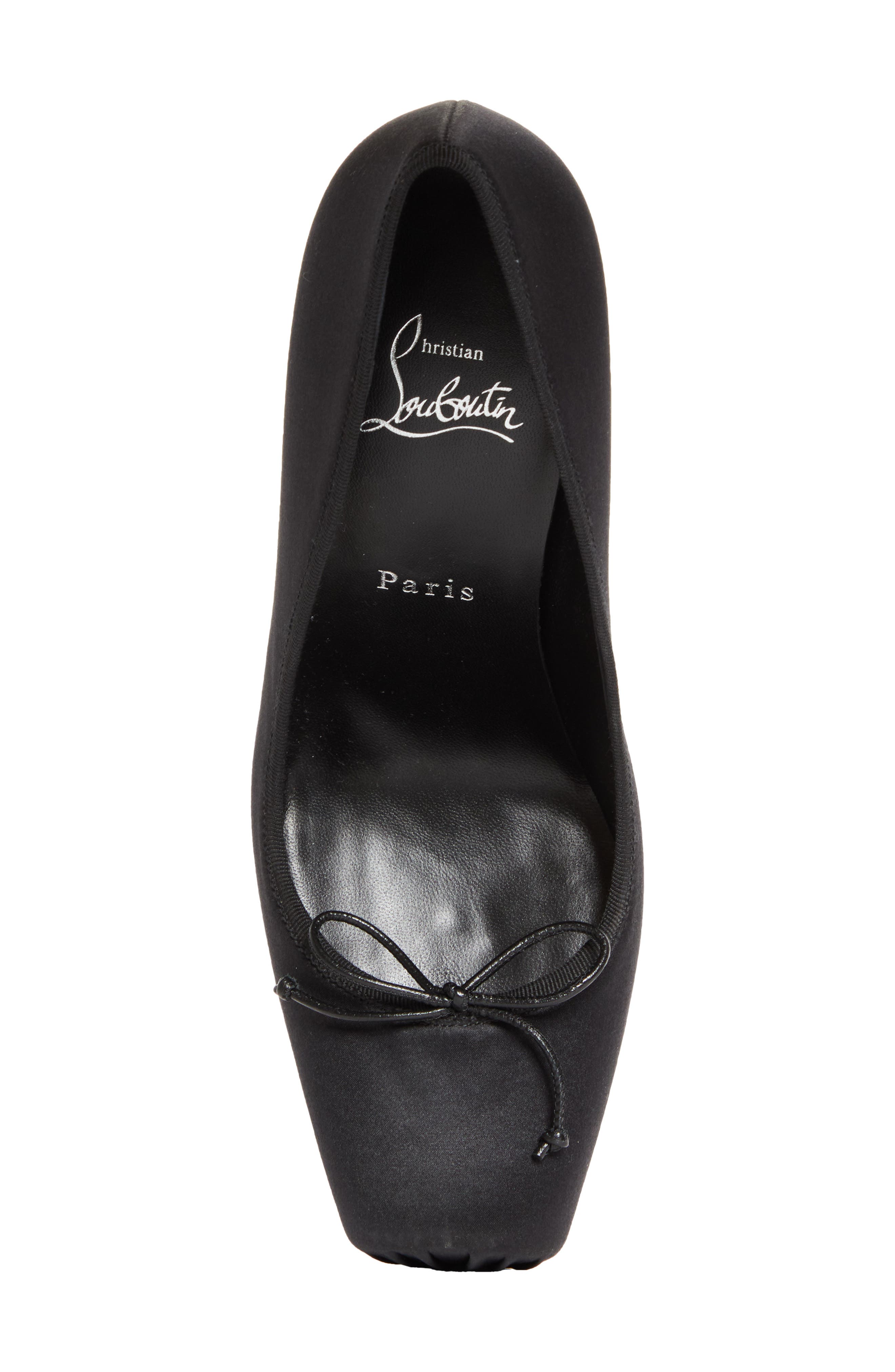 Christian Louboutin Cassia Square Toe Pump, Alternate, color, Black