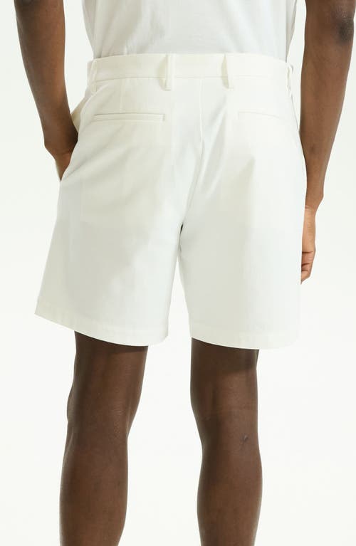 Theory Zaine 7 Shorts In Eco Bistretch In White