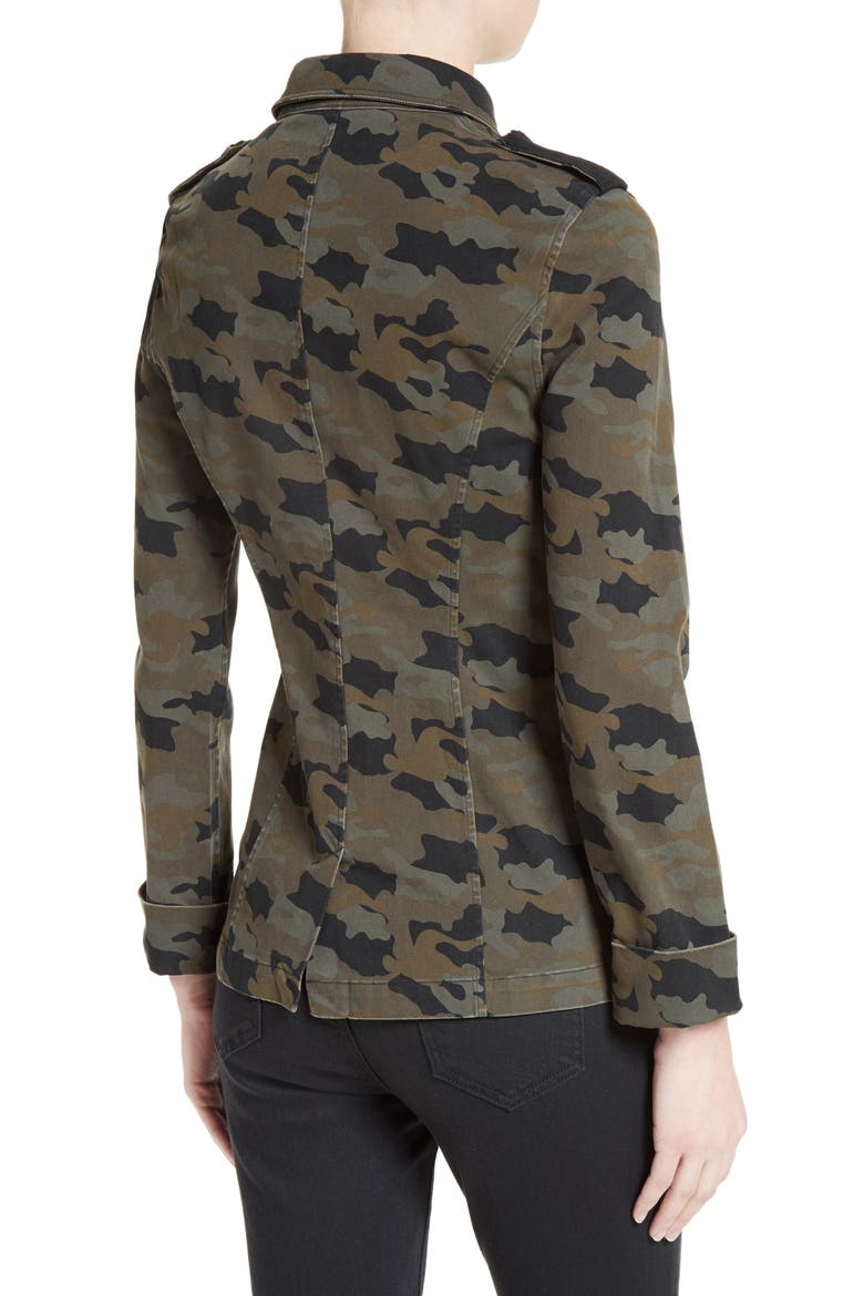 Camo Print Military Jacket, Alternate, color, CAMO MULTI