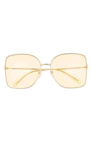Gucci 62mm Oversize Gradient Square Sunglasses In Multi