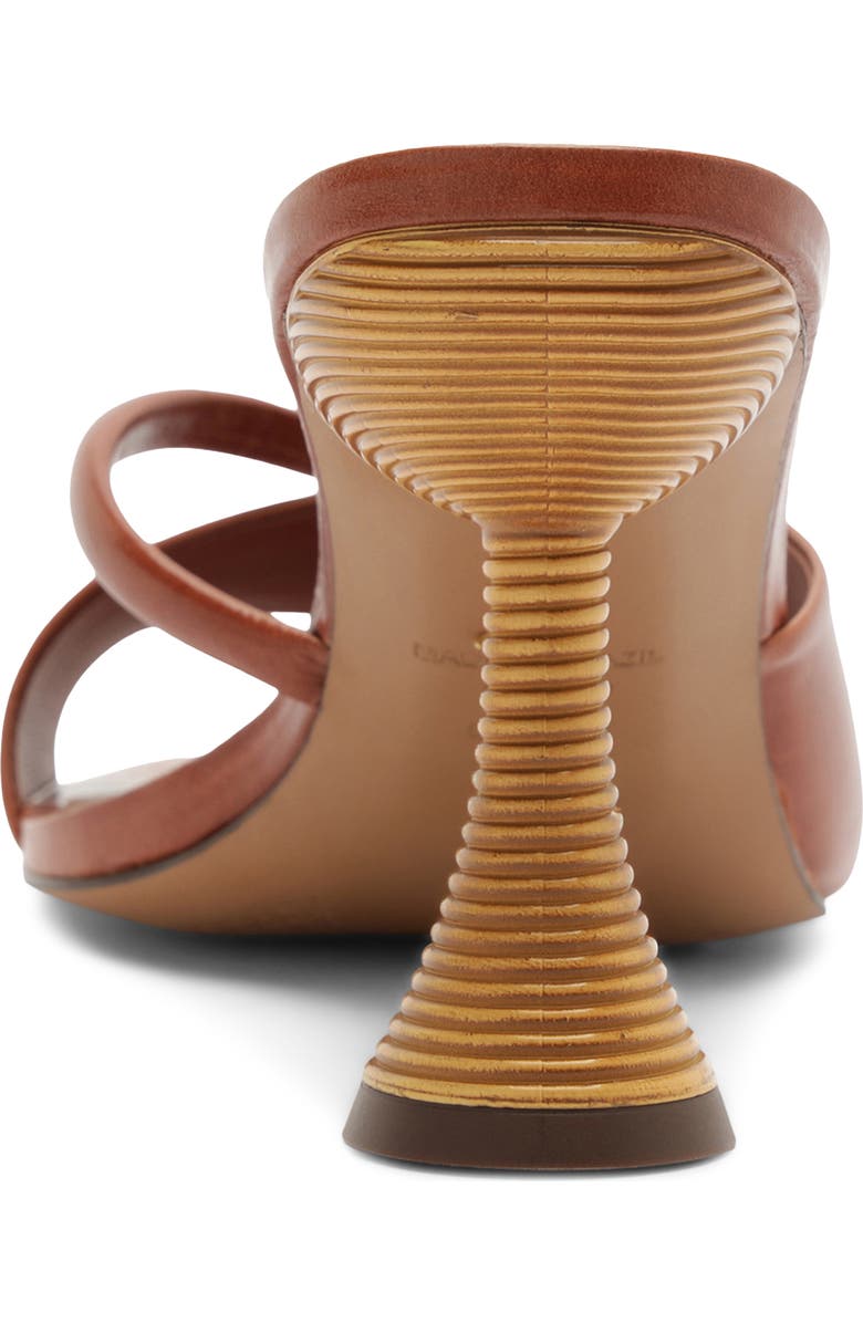 Arezzo Luca High Pointed Toe Slide Sandal, Alternate, color, Burnt Wood