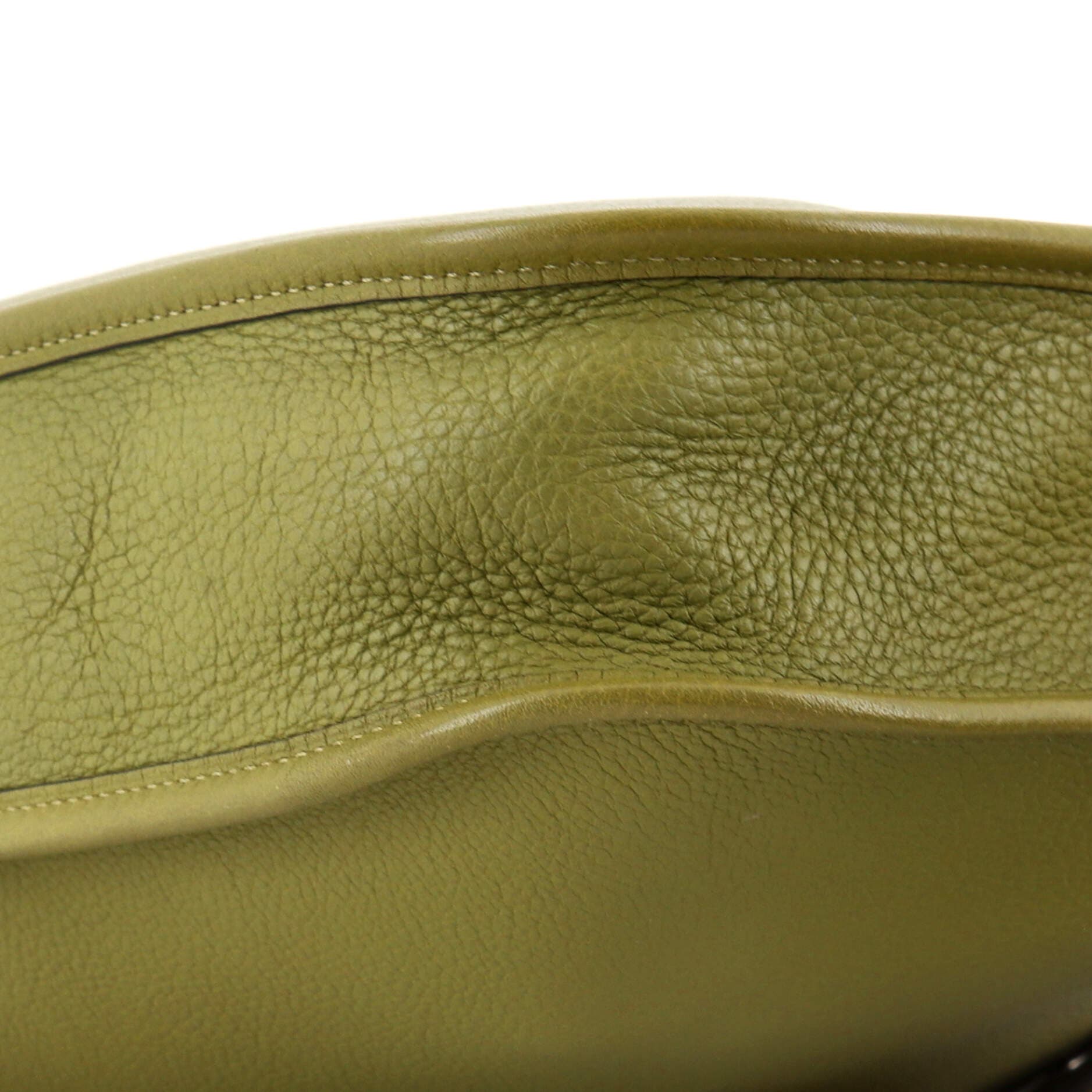 Pre-Owned Hermes Evelyne Bag Gen I Clemence PM, Alternate, color, Chartreuse