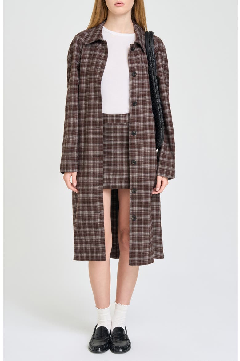 Presley Plaid Jacket, Main, color, ESPRESSO PLAID