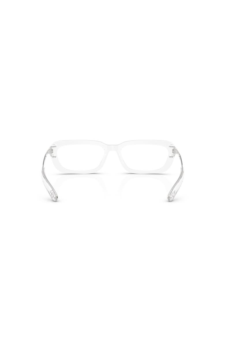 54mm Rectangle optical glasses, Alternate, color, Transparent