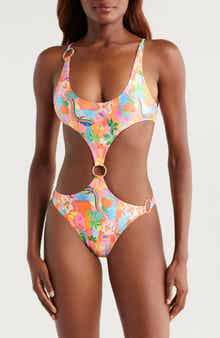Kulani Kinis Retro Ring Cutout One-Piece Swimsuit