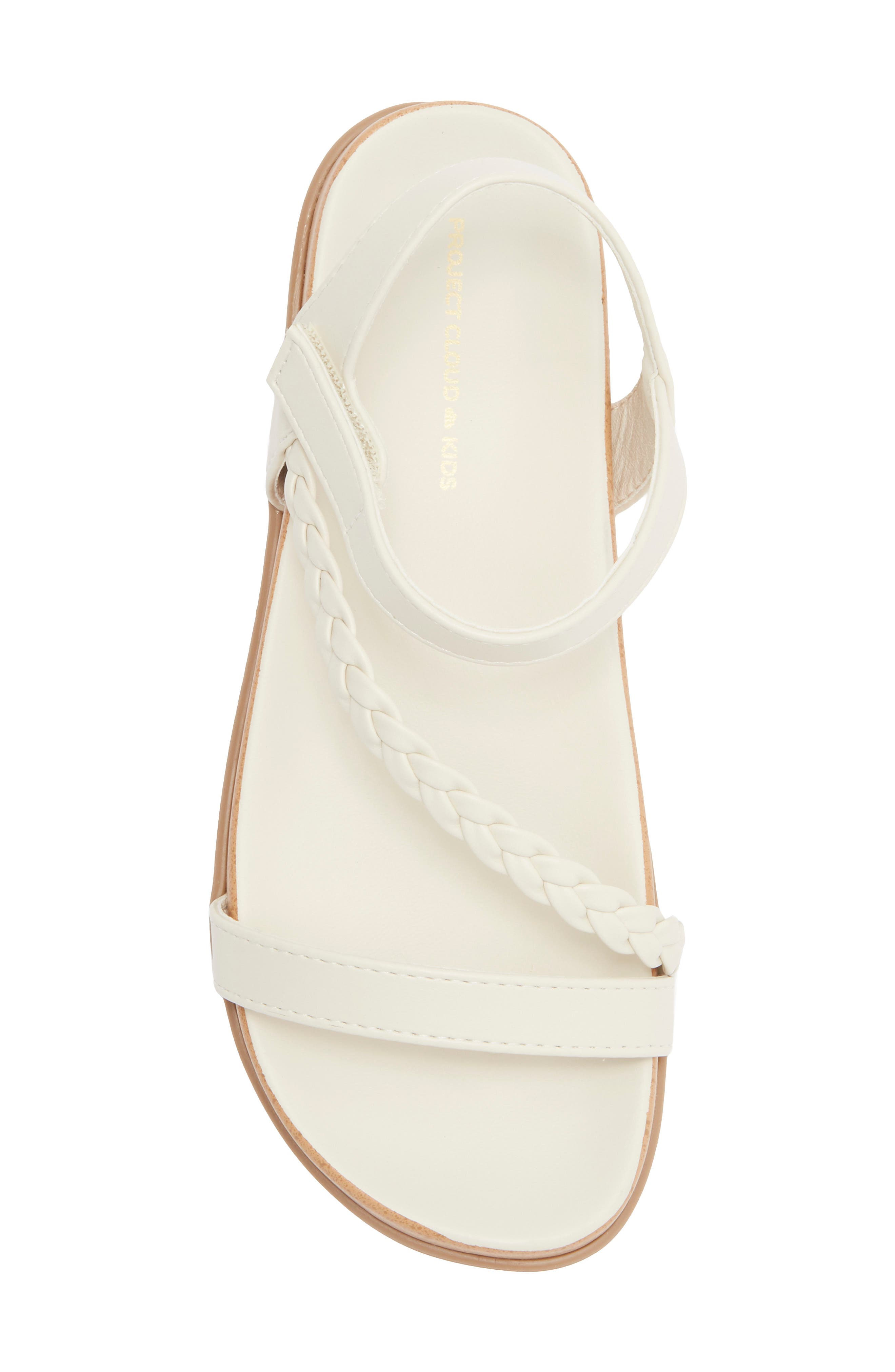 Project Cloud Kids' Leap Strappy Sandal, Alternate, color, White