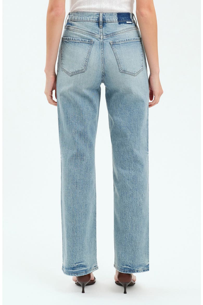 Sundaze High Waist Straight Leg Jeans, Alternate, color, BLISS