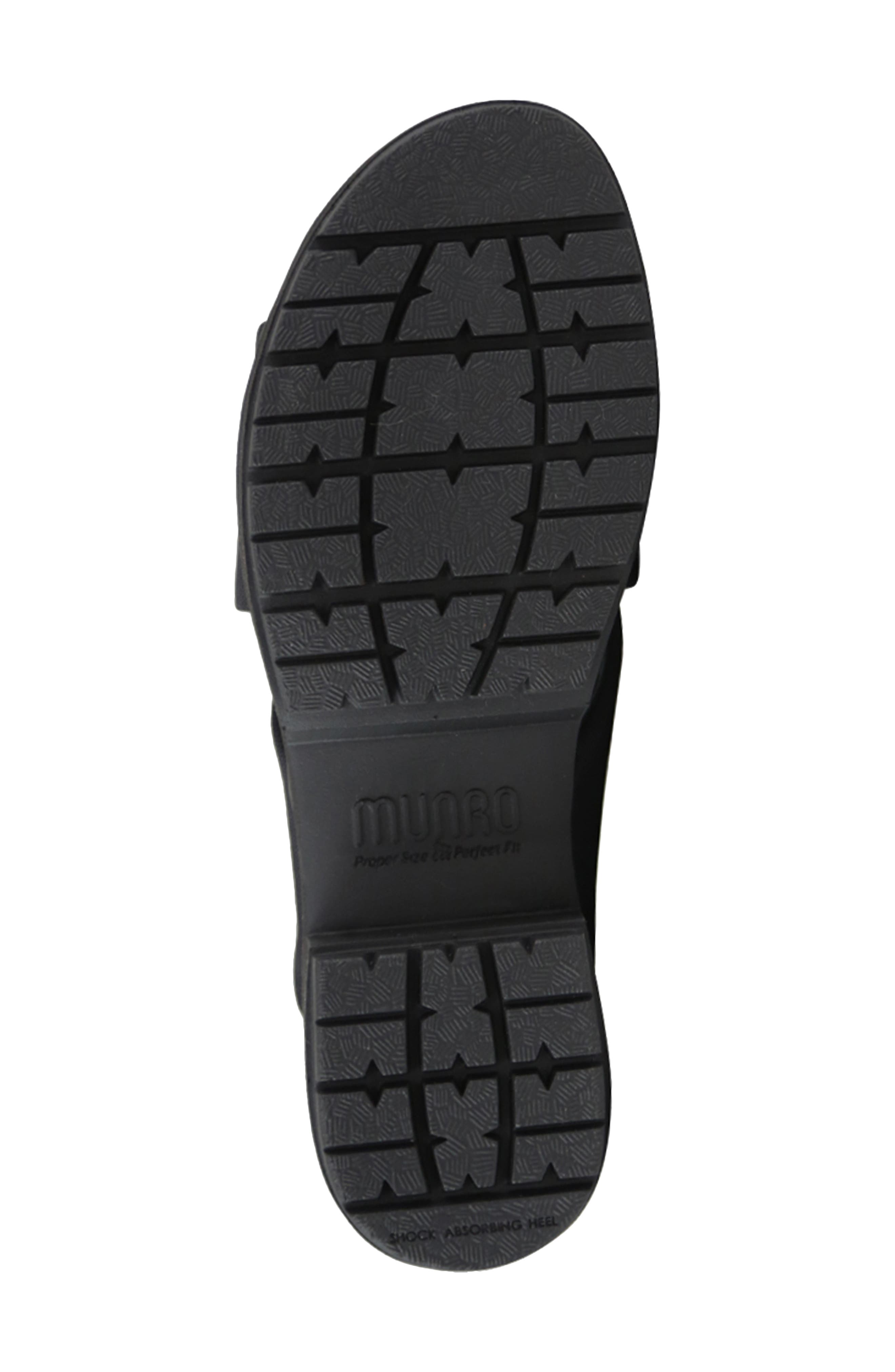 Munro Dekkie Slide Sandal, Alternate, color, Black Stre