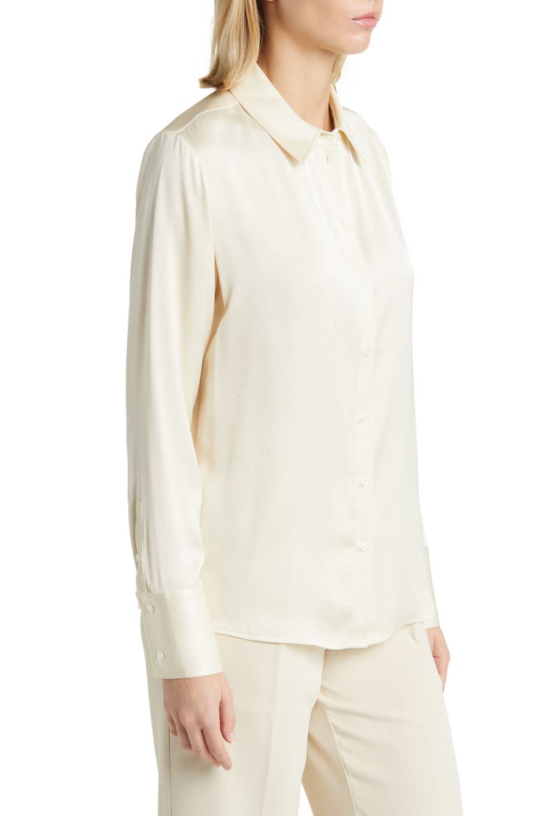 Satin Shirt, Alternate, color, IVORY PRISTINE