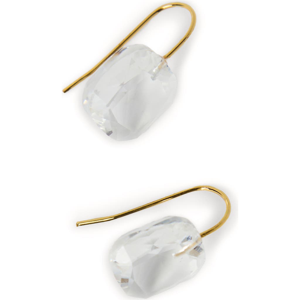 Saachi Floating Crystal Drop Earrings In Gold