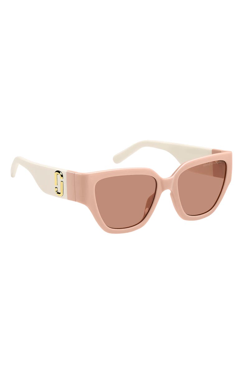 Marc Jacobs 54mm Cat Eye Sunglasses, Alternate, color, Pink Beige