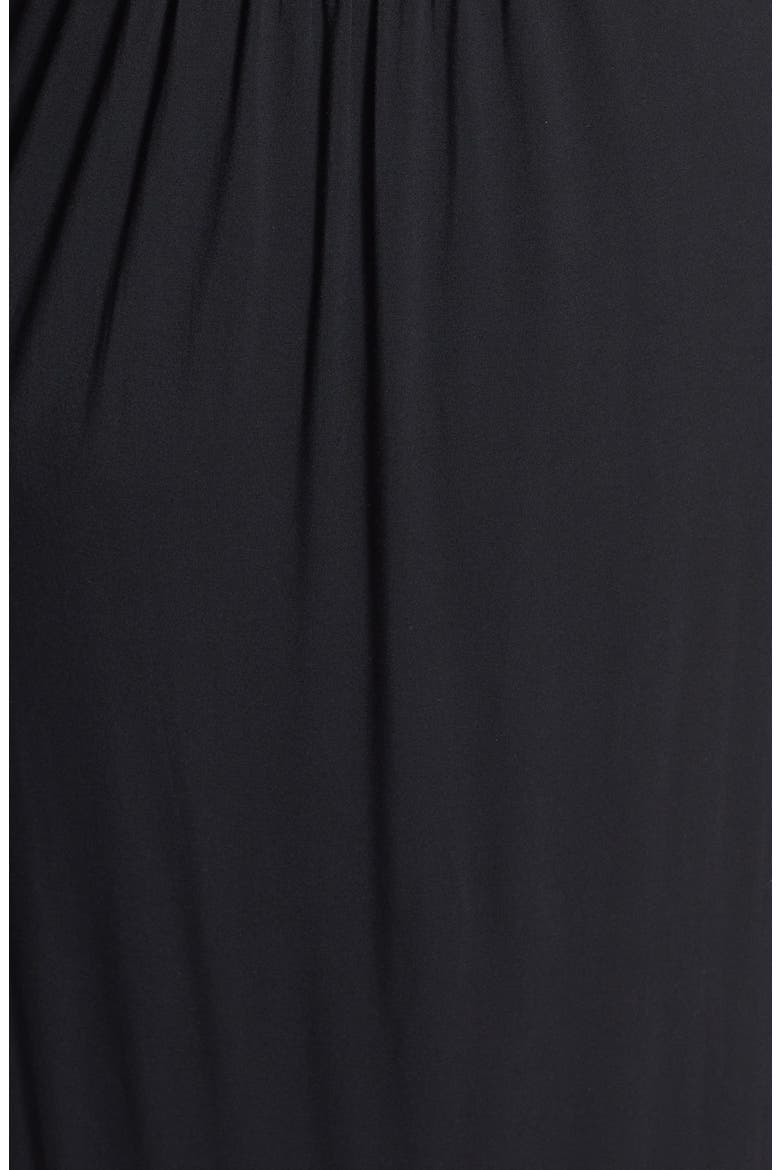 'Santorini' Twist Front Strapless Maxi Dress, Alternate, color, BLACK